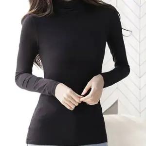 니트티셔츠 여성상의 목폴라 캐주얼 겨울 슬림핏 상의 여성긴팔티셔츠 셔츠