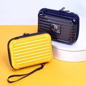 [하프클럽/]미니 화장품 세안도구 수납 파우치 하드 케이스 가방