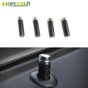 탄소 섬유 자동차 도어 잠금 핀 리프트 볼트 트림 커버 메르세데스 호환 벤츠 호환 A 클래스 E CLA GLA GLK