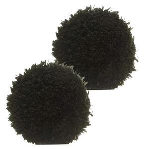 [미국배송] 버프 앤 샤인 - URO-FIBER 마이크로파이버 피니셔 패드 3인치 절단 가능 기어 구동 다 주변에 제작된 부드러운 페인트에 광택 마감 롱 스로 스탠다드 폴리셔(2 패드) 블랙(392MFP-BK)