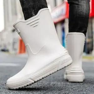 [골드스마일]남성 장화 발목 레인부츠 캠핑용 미들용 낚시용