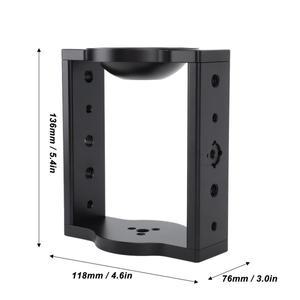 하프볼 플랫-볼 어댑터 컨버터 라이저 작동 부식 방지 75mm 삼각대 헤드 볼 DSLR 레일 슬라이더용