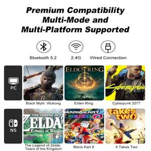 PXN-P5 6 축 무선 조이스틱 게임 패드  스위치 악세사리 호환  PS3/IOS 핸드폰/TV 박스 1000Hz PC 컨트롤러