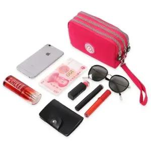 클러치백 휴대폰 화장품 수납 파우치 가방 3단 (WFKBRRR)