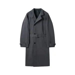 [커스텀멜로우](강남점) 그레이 하이넥 벨트 코트 CWCAS25111GYD