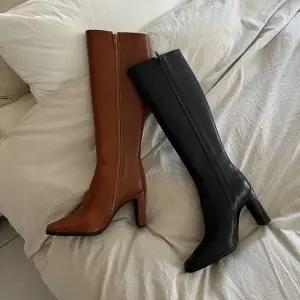 직장인 겨울 오피스 룩 여성 하이힐 슬림 롱 부츠 (WFKBWDT)