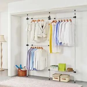 옷걸이 바구니1단 PS로빙 바구니 3단옷걸이행거 옷걸이봉3단 (WFKC3HA)