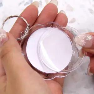 [라일리] Rly bns 투명 포카 증명사진 키링 꽃