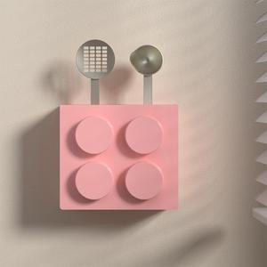 플라스틱 냉장고 자석 강력 자석 보관 빌딩 블록 식기 펀치없는 다목적