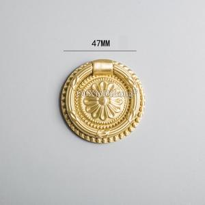 황동 조각 가구  손잡이 서랍 링 찬장 다다미 옷장 신발 TV 와인 서랍 수납장 유럽 10개