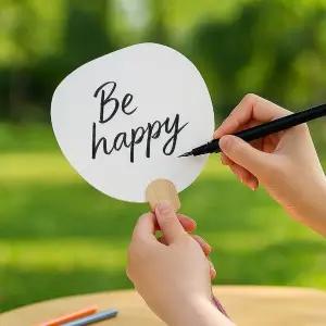 고품질 감성수작 공방 수업용 DIY 무지 손부채 만들기 꾸미기 (WFKDTNZ)