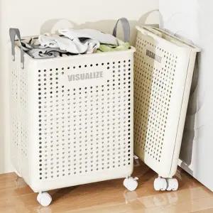 고품질 접이식 세탁바구니 빨래통 재활용수거함 대형 세탁물보관함 (WFKE0MD)