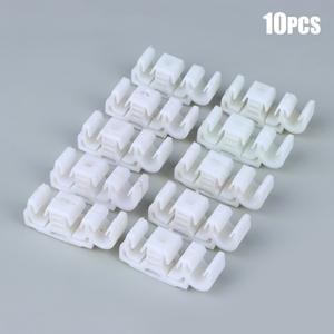 자동차 브레이크 라인 케이블 브래킷 진공 호스 파이프 클립 산타나 체리 섀시 튜빙 고정 후크 10개