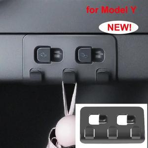 Tesla Model Y 2024 용 업데이트 된 뒷 트렁크 후크 수하물 가방 보관 홀더 우산 걸이 인테리어 액세서리