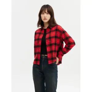 탑텐 여성) 소프트피치 루즈핏 셔츠_MSE4WC2901 274102