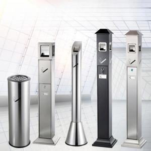 샌드스틸 쇼핑몰 베 야외 구역 쓰레기통 기둥 야외재털이 재털이 재떨이 사무실 스틸