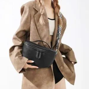 고품질 여성 가죽 토트백 토트크로스 캐주얼 가방 블랙 (WFKDXTM)