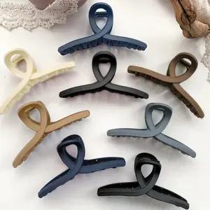 꼬임 헤어 집게핀 무광 트위스트 머리집게 올림머리 헤어집게핀 머리핀