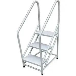 소형 손잡이 사다리 간이 디딤대 현장 은회색 창고