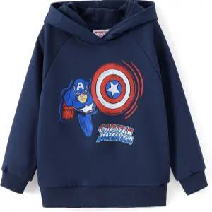 마블 어벤져스 스파이더맨 언맨 캡틴 아메리카 베놈 보이 걸 후디 그래픽 스웨트셔츠 경량 천 풀오버 2-9Y