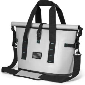 40 캔 대형 소프트 쿨러백 단열 누수 롤탑 방수 씰이 있는 프로프루프 여행용 캠핑 쇼핑 해변 보트 타기용