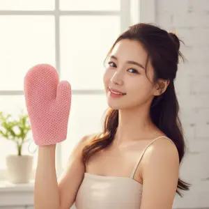 살림덕후 바디 샤워 장갑 각질제거 거품타올 글러브 TPU