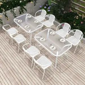 야외 테이블세트 120x80 카페 테라스 정원 펜션 옥상