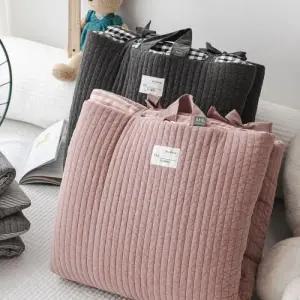 미니멀앤드 어린이집 분리형 낮잠 이불 패드 리버시블 광목면 잔스트라이프 낮잠패드