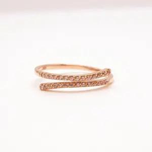 14k 웨이브 큐빅 반지 OPDLR1691