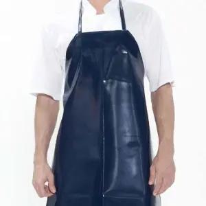 [무료배송] 짧은 방수 유광 양면 앞치마 주방 업소 시장 네이비