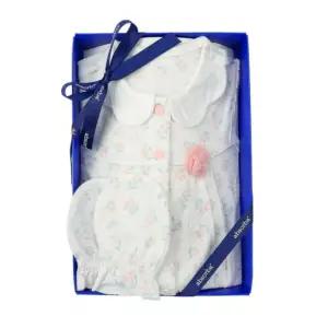 [롯데백화점]압소바 압소바 꽃토끼 뱀부 우주복+손싸개 세트 A1110613-A1A11208-G