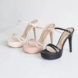 여성 하이힐 스트랩 샌들 데일리 웨딩슈즈 킬힐 WFIQNNB