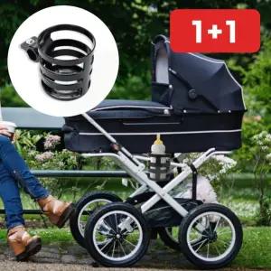 유모차 다용도 집게형 컵홀더 자전거 휠체어 텀블러 컵걸이  1+1