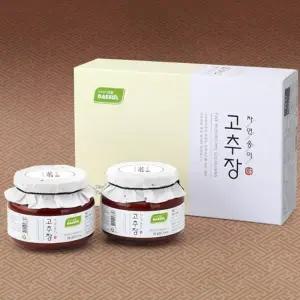 자연 참송이고추장 (유리병) 400gx2