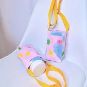 휴대폰포켓 스카이블루 크로스가방 텀블러백 스마일 WEDCA69