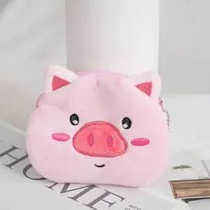 동물 동전지갑 돼지 미니 지갑 귀여운 카드 여행용 WED0F13