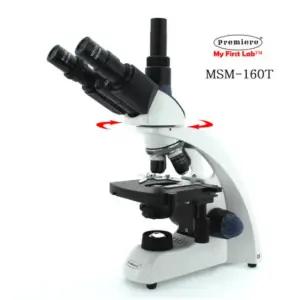 삼안 쌍안 1000배 고배율 유선 무선 LED 생물 현미경 광학 유리 렌즈 미생물 관찰 과학실 초등 학교