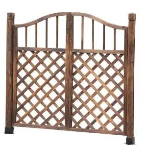 나무문 방무목 낮은 대문 옥상 도어 방부목 울타리