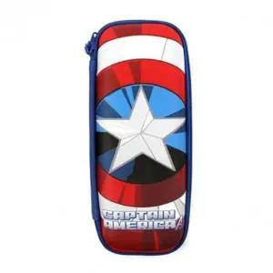 (옵션 블루)캡틴방패 필통 학용품 필기구 파우치 EVA 펜슬 케이스