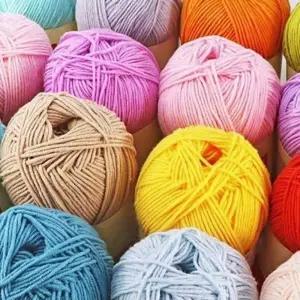 부드러운 밀키코튼 손 뜨개 실 모자실 가방실