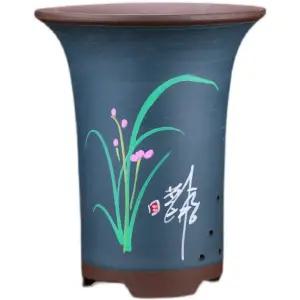 항아리 자사란 옹기 화분 사이즈 대형 군자란화분 도자기