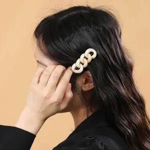 옆머리 집게핀 헤어 악세사리 앞머리고정핀 머리