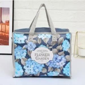 리유저블지퍼타포린백(30x23cm)플라워리유저블백