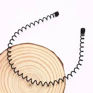 [셀러에이드]철사 스프링머리띠 남녀공용 물결