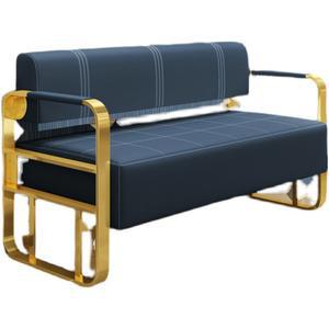 실버 120x55x73 옷가게 로비 업소용 120x55x68 팔걸이 블랙 카페 대기 철제프레임 2인용 매장 철제