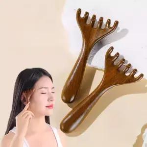 두피 괄사 마사지빗 머리 지압 얼굴 바디 순환 관리빗 괄사빗 두피마사지