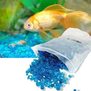 마리모 구피 베타 새우 어항 유리자갈 250g 유리자갈 유리파란자갈