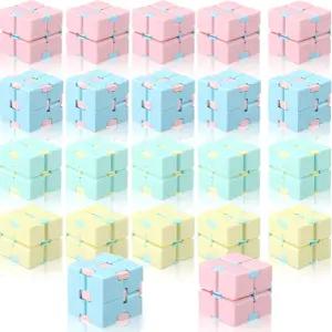 시바너 22피스 장난감 큐브 미니 불안 블록으로 스트레스 해소 및 킬 타임(다색)