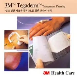3M 피부 보호 방수테이프 테가덤 1626W 10 x 12cm 1박스 50장(방수밴드/테이프)