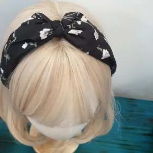 와이드 머리띠 반다나 리본 여성 헤어밴드